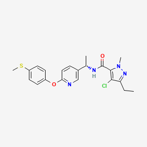 molecular formula C21H23ClN4O2S B12375513 Insecticidal agent 8 