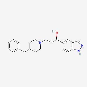 molecular formula C22H27N3O B12375533 NMDA receptor antagonist 7 