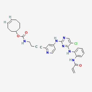 molecular formula C31H32ClN7O3 B12375560 ERK1/2 inhibitor 9 