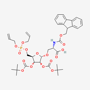 Fmoc-Ser-Ribose(diBoc)-5-phosphatediAllyl