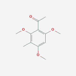 molecular formula C12H16O4 B12375591 1-(2,4,6-trimethoxy-3-methylphenyl)ethanone 