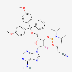 molecular formula C40H47FN7O6P B12375607 DMT-2'-F-dA Phosphoramidite 