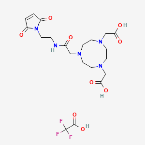 molecular formula C20H28F3N5O9 B12375618 Maleimido-mono-amide-NOTA TFA Salt (Technical Grade) 