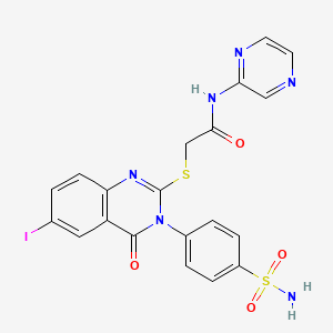 molecular formula C20H15IN6O4S2 B12375625 AChE-IN-45 