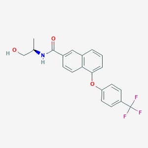 molecular formula C21H18F3NO3 B12375648 YAP/TAZ inhibitor-3 