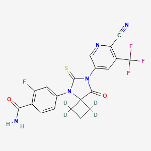 molecular formula C20H13F4N5O2S B12375714 N-Desmethyl Apalutamide-d4 