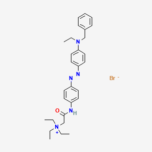 [2-[4-[[4-[Benzyl(ethyl)amino]phenyl]diazenyl]anilino]-2-oxoethyl]-triethylazanium;bromide