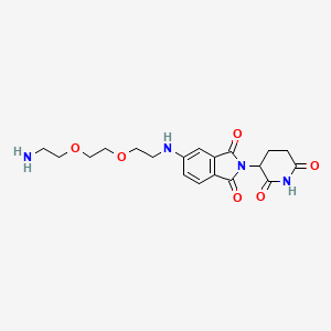 molecular formula C19H24N4O6 B12375763 5-[2-[2-(2-Aminoethoxy)ethoxy]ethylamino]-2-(2,6-dioxo-3-piperidyl)isoindoline-1,3-dione 