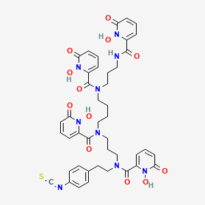 molecular formula C43H45N9O12S B12375767 p-SCN-Bn-HOPO 