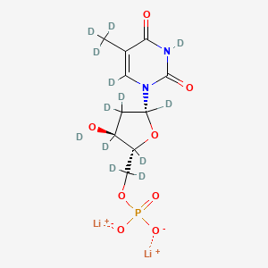 molecular formula C10H13Li2N2O8P B12375772 Thymidine 5'-monophosphate-d13 (dilithium) 