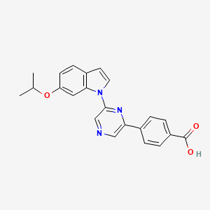 molecular formula C22H19N3O3 B12375776 Csnk2A-IN-2 