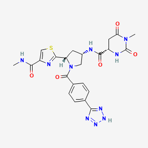 molecular formula C23H24N10O5S B12375783 Naa50-IN-1 