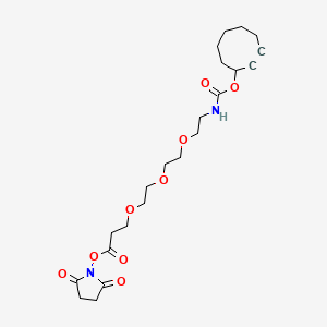 molecular formula C22H32N2O9 B12375785 Sco-peg3-nhs 