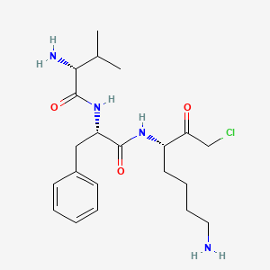 molecular formula C21H33ClN4O3 B12375789 D-Val-Phe-Lys-CMK 