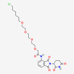 molecular formula C27H36ClN3O9 B12375800 Pomalidomide-amino-PEG4-C4-Cl 