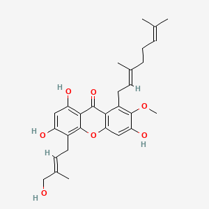 molecular formula C29H34O7 B1237581 Isocowanol CAS No. 105742-85-6