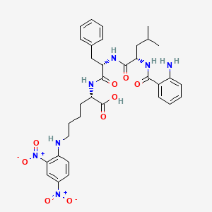 molecular formula C34H41N7O9 B12375823 Abz-LFK(Dnp)-OH 