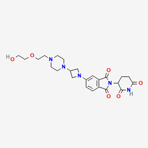 molecular formula C24H31N5O6 B12375866 E3 Ligase Ligand-linker Conjugate 22 