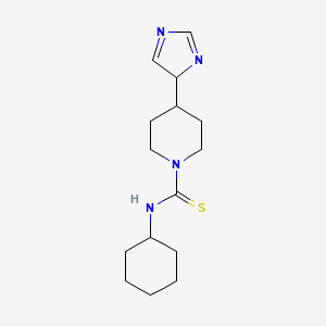 molecular formula C15H24N4S B1237587 N-cyclohexyl-4-(4H-imidazol-4-yl)-1-piperidinecarbothioamide 