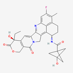 molecular formula C30H28FN3O6 B12375881 Exatecan-amide-bicyclo[1.1.1]pentan-1-ol 