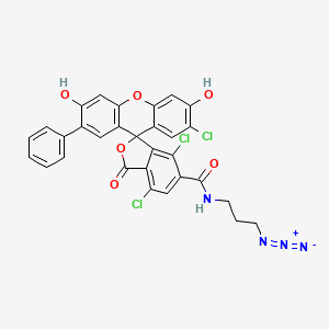 molecular formula C30H19Cl3N4O6 B12375925 VIC azide, 6-isomer 