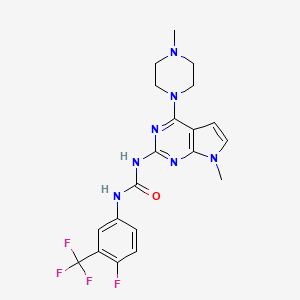 molecular formula C20H21F4N7O B12375947 Mmp-9-IN-8 