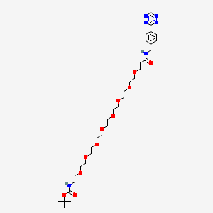 molecular formula C34H56N6O11 B12375948 Me-Tet-PEG8-NHBoc 