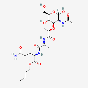 molecular formula C23H40N4O11 B1237595 Murabutide 