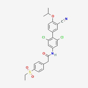 molecular formula C26H24Cl2N2O4S B12375955 ROR|At agonist 4 