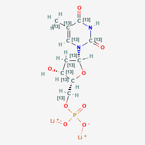 molecular formula C10H13Li2N2O8P B12375966 Thymidine 5'-monophosphate-13C10 (dilithium) 