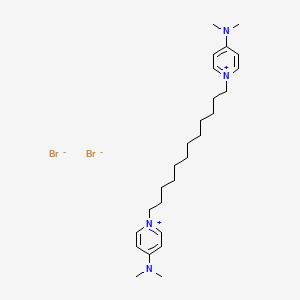 1-[12-[4-(dimethylamino)pyridin-1-ium-1-yl]dodecyl]-N,N-dimethylpyridin-1-ium-4-amine;dibromide