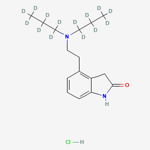 molecular formula C16H25ClN2O B12375990 Ropinirole-d14 (hydrochloride) 