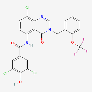 molecular formula C23H13Cl3F3N3O4 B12376002 Hsd17B13-IN-49 