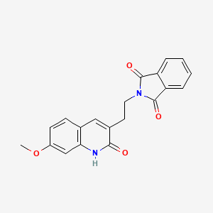 2-[2-(7-methoxy-2-oxo-1H-quinolin-3-yl)ethyl]isoindole-1,3-dione