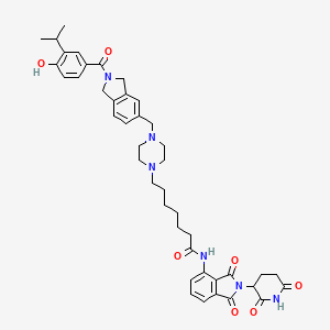 molecular formula C43H50N6O7 B12376018 PROTAC Hsp90|A degrader 1 