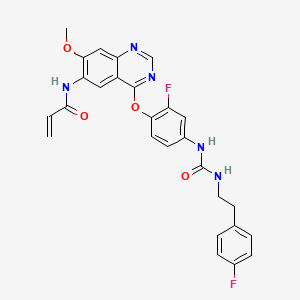 molecular formula C27H23F2N5O4 B12376019 EGFR/c-Met-IN-2 