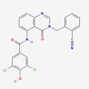 molecular formula C23H14Cl2N4O3 B12376038 Hsd17B13-IN-29 