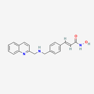 (E)-N-hydroxy-3-[4-[(quinolin-2-ylmethylamino)methyl]phenyl]prop-2-enamide