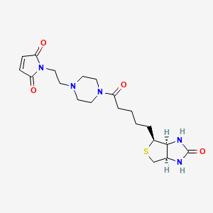 molecular formula C20H29N5O4S B12376053 Biotin-PE-maleimide 