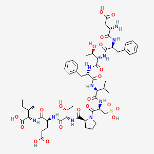 molecular formula C54H78N10O20S B12376056 PRDX3(103-112) SO3 modified, human 