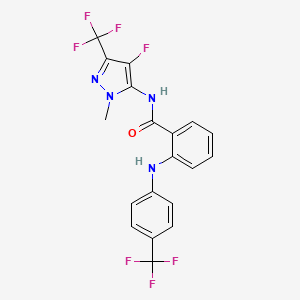 molecular formula C19H13F7N4O B12376076 Sdh-IN-13 