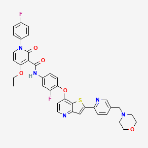 molecular formula C37H31F2N5O5S B12376108 Tyrosine kinase-IN-6 