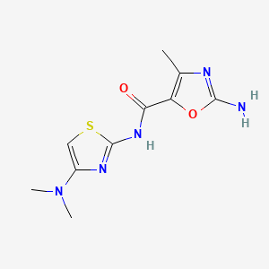 molecular formula C10H13N5O2S B12376143 2-amino-N-[4-(dimethylamino)-1,3-thiazol-2-yl]-4-methyl-1,3-oxazole-5-carboxamide 