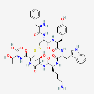 molecular formula C49H64N10O12S2 B12376146 Tyr3-Octreotate 