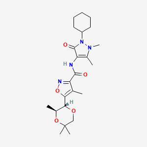 molecular formula C23H34N4O5 B12376152 Smurf-1 modulator CMP Example 20 