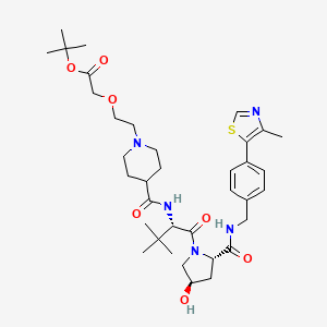 molecular formula C36H53N5O7S B12376166 E3 Ligase Ligand-linker Conjugate 102 