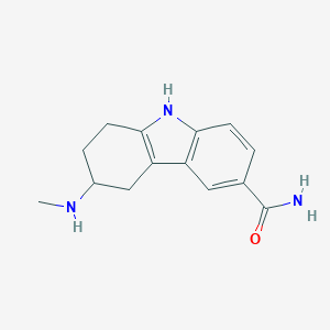 molecular formula C14H17N3O B123762 6-(甲基氨基)-6,7,8,9-四氢-5H-咔唑-3-甲酰胺 CAS No. 147009-08-3
