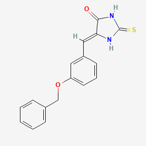 molecular formula C17H14N2O2S B12376201 (Z)-5-(3-(Benzyloxy)benzylidene)-2-thioxoimidazolidin-4-one 