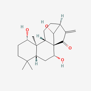 (1R,2R,4R,8S,9R,10S,13S)-2,8,16-trihydroxy-5,5,9-trimethyl-14-methylidenetetracyclo[11.2.1.01,10.04,9]hexadecan-15-one