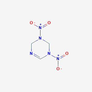 molecular formula C3H5N5O4 B1237622 1,3-二硝基-1,2,3,4-四氢-1,3,5-三嗪 